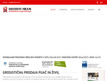 Tablet Screenshot of davidovhram.si